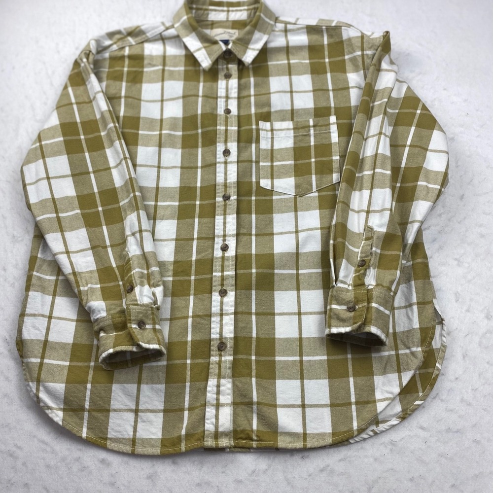 Universal Thread Goods Co Women's M Oversized Plaid Flannel Shirt Preppy Fall